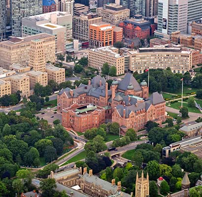 Queen's Park arial view